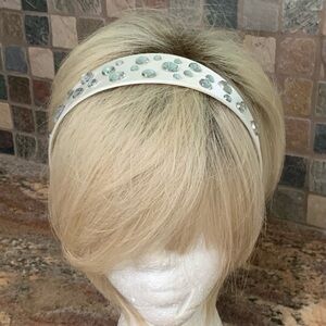 Crystal Embellished White Headband